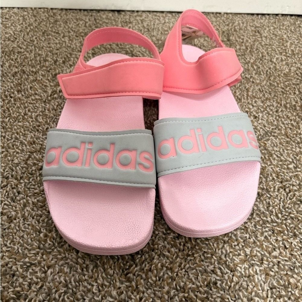 Adidas Kids Sandals in Pink and Gray